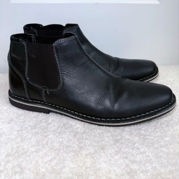 Steve Madden Men's Huego Chelsea Boot Size 13M, Black - Picture 1 of 8
